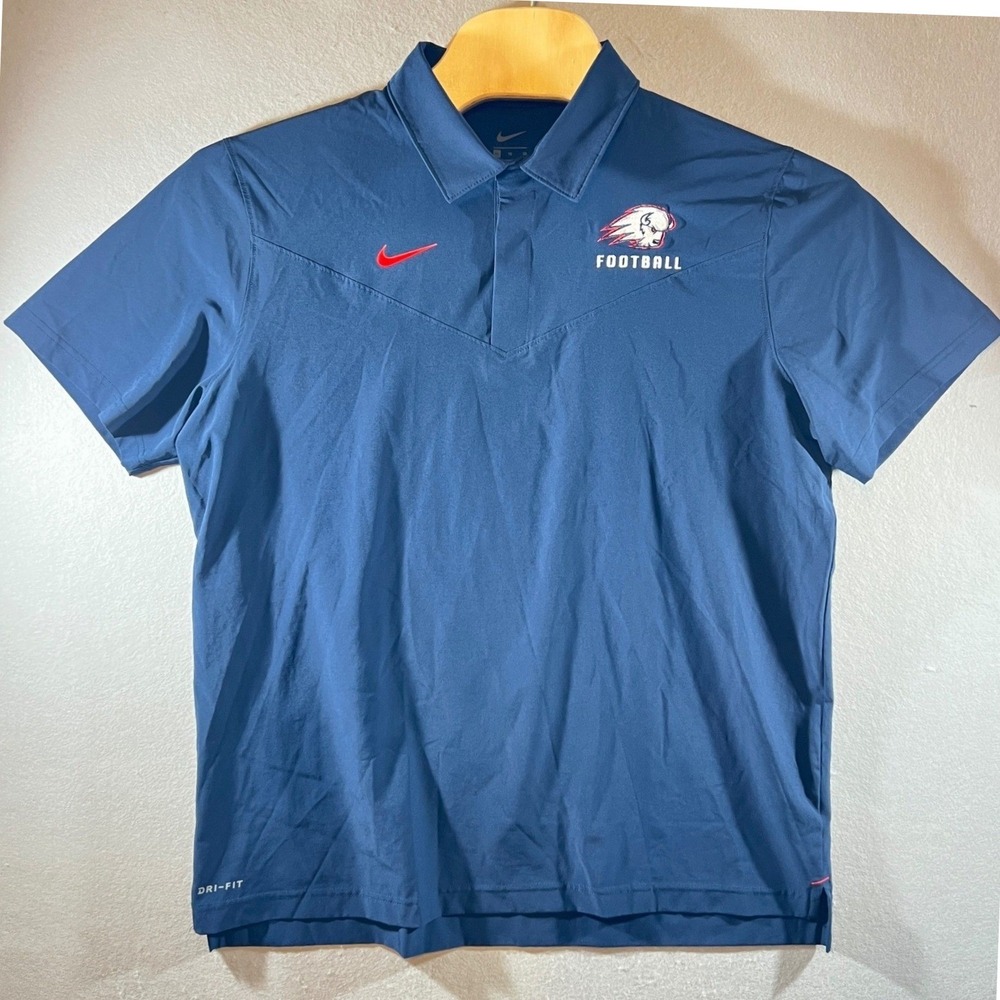 799 | Nike Utah Tech Trailblazers Football Dri-FIT Performance Polo Navy Mens XL